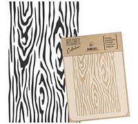 NAKLEO Pochoir pour Peinture Artisanat A4 21x30cm, Modèle en Plastique, Réutilisable, Bois Planche Forêt, DIY Bricolage Scrapbooking Décoration a Peindre, Mur Sol Bois Tissu Meuble