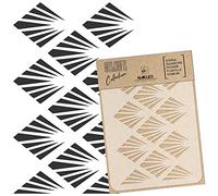NAKLEO Pochoir pour Peinture Artisanat A4 21x30cm, Modèle en Plastique, Réutilisable, Palmier Art Déco, DIY Bricolage Scrapbooking Décoration a Peindre, Mur Sol Bois Tissu Meuble