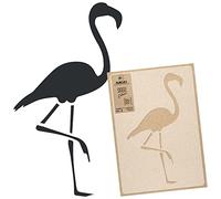 NAKLEO Pochoir pour Peinture Murale Grand Format 43x64cm, Modèle en Plastique et Réutilisable, Flamant Animal Tropical Oiseau, DIY Bricolage Artisanat Décoration a Peindre, Bois Tissu Mueble