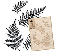 NAKLEO Pochoir pour Peinture Murale Grand Format 43x64cm, Modèle en Plastique et Réutilisable, Fougère Feuille Fronde Branche, DIY Bricolage Artisanat Décoration a Peindre, Bois Tissu Mueble