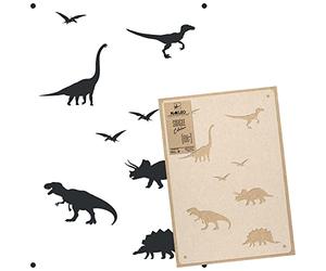 NAKLEO Pochoir pour Peinture Murale Grand Format 43x64cm, Modèle en Plastique et Réutilisable, Jurassique Dinosaure Animal Reptile, DIY Bricolage Artisanat Décoration a Peindre, Bois Tissu Mueble