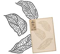 NAKLEO Pochoir pour Peinture Murale Grand Format 59x95cm, Modèle en Plastique et Réutilisable, Art Déco Tropical Feuilles Contour, DIY Bricolage Artisanat Décoration a Peindre, Bois Tissu Mueble