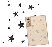 NAKLEO Pochoir pour Peinture Murale Grand Format 59x95cm, Modèle en Plastique et Réutilisable, Cinq Branches Étoile Ciel Nuit, DIY Bricolage Artisanat Décoration a Peindre, Bois Tissu Mueble