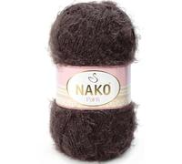 NAKO Paris, Pelote de fil à tricoter, fil à crochet, acrylique, châle, écharpe d'hiver - 5 écheveaux (pelote) 40 % acrylique de qualité supérieure - 60 % polyamide par écheveau/pelote 100 g 268 yds