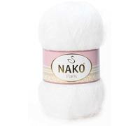 NAKO Paris, Pelote de fil à tricoter, pelote de fil à crochet, acrylique, châle, écharpe d'hiver - 5 écheveaux (pelote) 40 % acrylique de qualité supérieure - 60 % polyamide par pelote 100 g