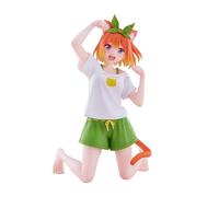 Nakono Yotsuba Figure Model Nakono Yotsuba Action Figure Anime Nakano Miku Figurine Figurine de chat Pyjama avec oreilles de chat et queue assisePosition Skulptur Décoration de collection Cadeau