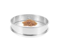 NAKUL Riddle Passoire à sable en acier inoxydable - Tamis de jardin rond - Tamis à compost fin - Outils de jardin pour terre et pierres