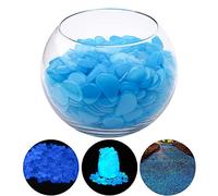 NAKUPENDA Pierre Luminescentes 200 Pièces Bleu Galet Lumineux Galets Pierres Glow in The Dark Pebble Stones pour Aquarium Fish Tank Garden Path Plantes en Pot (Bleu)