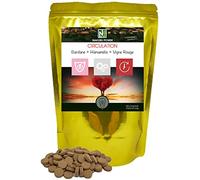NAKURU | Circulation = Bardane + Hamamélis + Vigne Rouge | Gamme Power | Fabriqué en France | (500 Comprimés de 470mg / Poids Net: 235g)