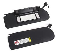 Nakuuly Paire de Pare-Soleil avec Miroir de courtoisie éclairé par LED Compatible avec Corvette C5 1997-2004 Remplace Les Pare-Soleil 10442033 10442034 côté conducteur et Passager Droit Noir