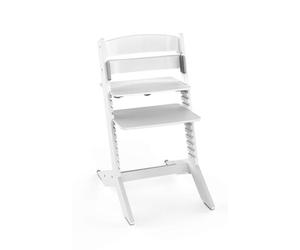 NALA - Chaise haute en bois bébé et enfant blanche