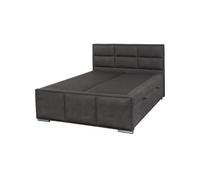 NALA - Lit-Coffre Boxspring 180x200cm Simili Cuir Marron -