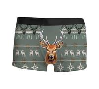 NaLatia Boxer Homme Collection de Noël Sport Boxer Homme Pas Cher Dessous Rigolo Noel Calecon Mode Chic