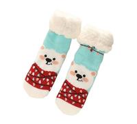 NaLatia Chaussette De Noel Chaussettes Chaussons Hiver pour Homme: Chaussettes-Pantoufles Antidérapantes en Pilou Pilou - Chaussettes Chaudes Thermiques en Polaire Épaisse pour Cadeau de Noël 1 Paire