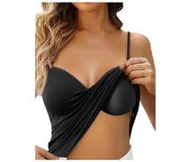 NaLatia Femme débardeur avec Soutien-Gorge intégré Débardeur de en Yoga Gilet rembourré à Bretelles Ajustables Débardeurs pour Femmes Soutien-Gorge Legami Saint Valentin Camis et débardeurs femme