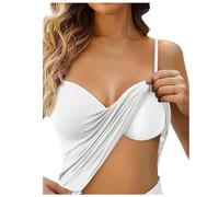 NaLatia Femme débardeur avec Soutien-Gorge intégré Débardeur de en Yoga Gilet rembourré à Bretelles Ajustables Débardeurs pour Femmes Soutien-Gorge Legami Saint Valentin Camis et débardeurs femme