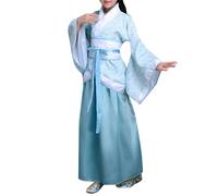 NaLatia Hanfu Costume traditionnel chinois pour fille Costume ancien chinois Costumes accessoires avec jupe midi fille Halloween Carnaval Cosplay