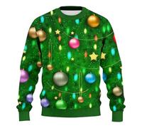 NaLatia Pull Moche De Noel Homme Pull de Noel Homme Noel 3D Rigolo Femme Pere Noel Renne Dre Le Ugly Christmas Jumper Cerf Sweat Shirt