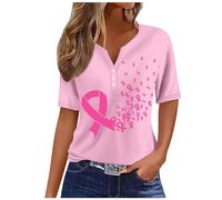 NaLatia Ruban rose de sensibilisation au cancer du sein Rose octobre T-Shirt (01 Rose, XL)