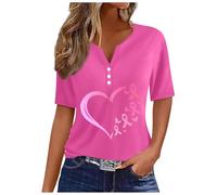 NaLatia Ruban rose de sensibilisation au cancer du sein Rose octobre T-Shirt