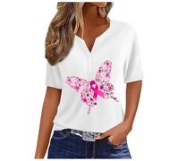 NaLatia Ruban rose de sensibilisation au cancer du sein Rose octobre T-Shirt