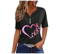 NaLatia Ruban rose de sensibilisation au cancer du sein Rose octobre T-Shirt