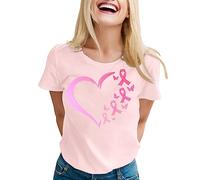 NaLatia Ruban rose de sensibilisation au cancer du sein Rose octobre T-Shirt