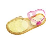 NaLatia Sandales en Caoutchouc pour Femme Unisexes en Plastique Chaussures Classiques à Boucle Transparente Sandales en Caoutchouc Chaussures de Plage en Cristal