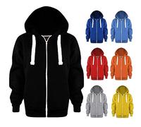 NaLatia Sweat a Capuche Enfant Garcon Zippé Manteau Enfant Hiver Chic Pas Cher Manche Longue Cardigan Veste Zippée Garcon Fashion Large Confortable Casual Haut Hoodie Sweat-Shirt