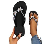 NaLatia Tongs d'été pour Femmes - Tongs Confortables - Pantoufles à Bout Ouvert - Pantoufles de Plage décontractées - Bleu - Taille 38