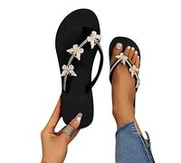 NaLatia Tongs d'été pour Femmes - Tongs Confortables - Pantoufles à Bout Ouvert - Pantoufles de Plage décontractées - Beige - Taille 37