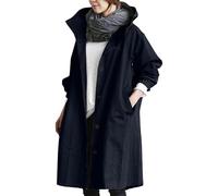 NaLatia Veste Femme Coupe Vent Impermeable Pluie De Imperméable Trench Manteau Coat Poncho Vêtements Imperméables Hiver Long Mi Saison Parka Vetements Ciré