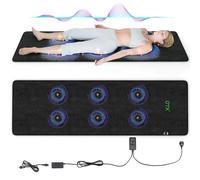 Nalax Tapis de thérapie par champ magnétique, coussin chauffant infrarouge lointain avec contrôleur, soulagement de la douleur, bonne santé mentale et sommeil, 200 x 61 cm