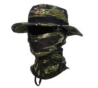 NALEINING Baraclava Ensemble chapeau + boonie, chapeau de fan militaire, protection solaire et coupe-vent, pour cyclisme, randonnée, escalade, pêche (camouflage 13, taille unique)