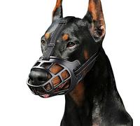 NALEINING Muselière anti-morsure et anti-aboiement pour chien de petite, moyenne et grande taille (taille M, noir)