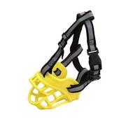 NALEINING Muselière anti-morsure et anti-aboiement pour chien de petite, moyenne et grande taille (taille XL, jaune)