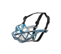 NALEINING Muselière professionnelle pour chiens, anti-morsure et anti-aboiement, permet de boire et de haleter (taille L, bleu camouflage)