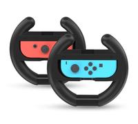 NALENSY Switch Volant pour Nintendo Switch Joy Con, Switch Racing Wheel Grip Fit Mario Kart 8 Deluxe pour Switch OLED Joy Con, lot de 2 volants Switch Mario Kart
