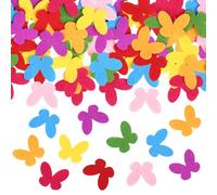 Naler 120 Papillons en Feutrine 8 Couleurs Vives