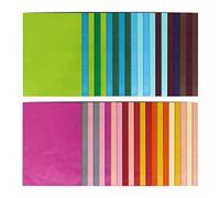 Naler 60pcs Papier de Soie Coloré, 20 Couleurs Assorties de Papier 50 * 70cm pour Artisanat, Papeterie de Bureau, Décoration de Fête Bricolage Cadeau Noël Mariage