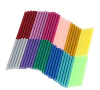 Naler Bâton de Colle Chaude 7mm Colle Thermofusible Coloré Paillette pour Décoration Créative DIY 12 Couleurs Lot de 60