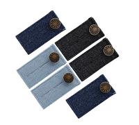 Naler Rallonge Bouton Pantalon, 6pcs Élargisseur Pantalon Grasssesse pour Extension de Taille de Crochet de Bouton pour Jean Pantalons Chemises…