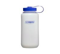 Nalgene Bouteille UL HDPE Grande Ouverture-1L, Transparent, Bleu