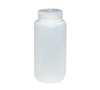 Nalgene HDPE Ouverture large Emballage Bouteille, 1000mL Capacity, naturel, 50