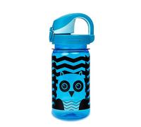Nalgene Sustain Tritan Bouteille d'eau pour enfants, sans BPA, avec 50% de déchets plastiques, anti-fuite, durable, sans BPA, adaptée aux mousquetons, réutilisable, 355 ml, chouette bleue