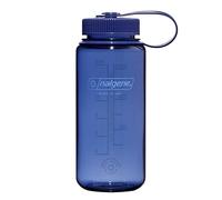 Nalgene Sustain Tritan Bouteille d'eau sans BPA fabriquée avec des matériaux dérivés de 50% de déchets plastiques (en utilisant un bilan de masse certifié ISCC), 473,6 g, large ouverture, denim