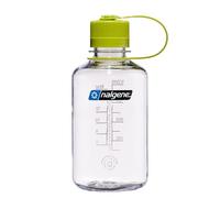 Nalgene Sustain Tritan Bouteille d'eau sans BPA fabriquée avec des matériaux dérivés de 50% de déchets plastiques, 473,6 g, goulot étroit, transparent