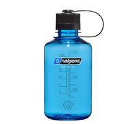 Nalgene Sustain Tritan Bouteille d'eau sans BPA fabriquée avec des matériaux dérivés de 50% de déchets plastiques (en utilisant un équilibre de masse certifié ISCC), 473,6 g, ouverture étroite, bleu