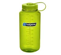 Nalgene Sustain Tritan Bouteille d'eau sans BPA fabriquée avec Un matériau dérivé de 50% de déchets Plastiques, 946 ML, Large Ouverture, Vert Printemps