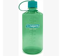 Nalgene Sustain WM Bouteille d'eau sans BPA en Tritan de 950 ml fabriquée avec des matériaux dérivés de 50% de déchets plastiques, ouverture étroite, vert perroquet